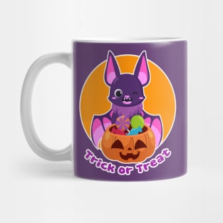 Trick or Treat Cute Halloween Bat Mug